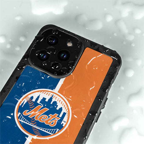 MLB New York Mets Split iPhone 15 Pro Waterproof Case